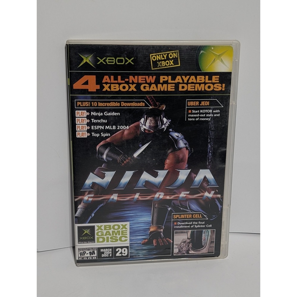XBOX Magazine Ninja‎ Gaiden Demo Game Disc #29 March 2004  (Xbox, 2004)